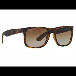 Ray Ban Polarized Justin Tortoise Gradient Lenses